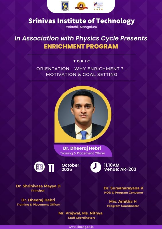 WHY ENRICHMENT? -MOTIVATION AND GOAL SETTING