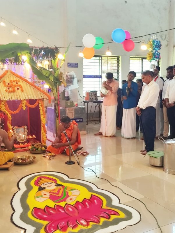 Ayudha Pooja calebration at Mechanical Engg dept.