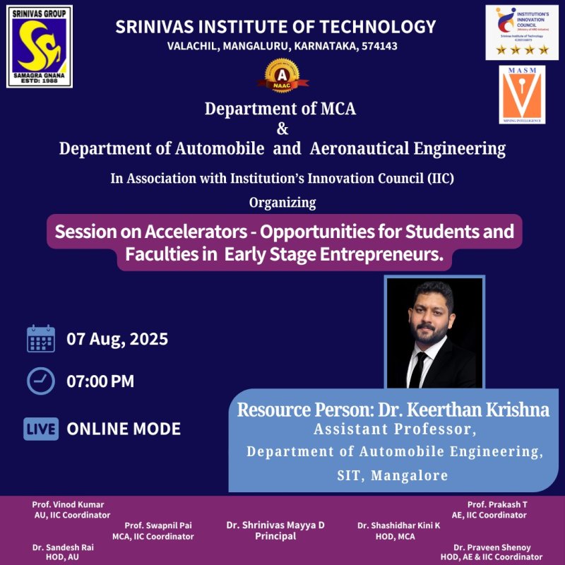 Accelerators - Opportunities for Students and Faculties in Early Stage Entrepreneurs