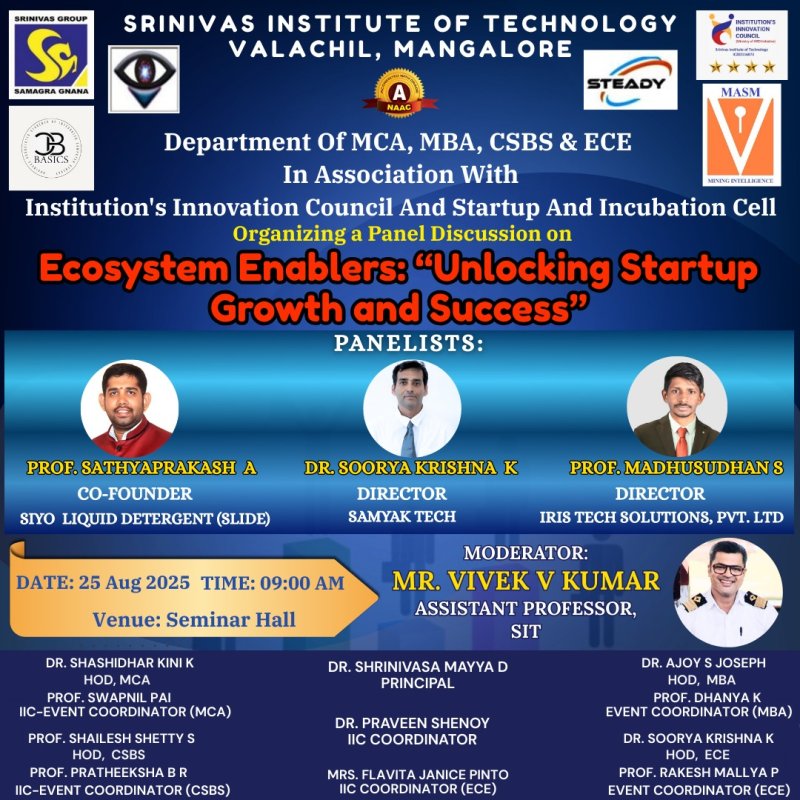 Panel Discussion on Ecosystem Enablers: Unlocking Startup Growth and Success