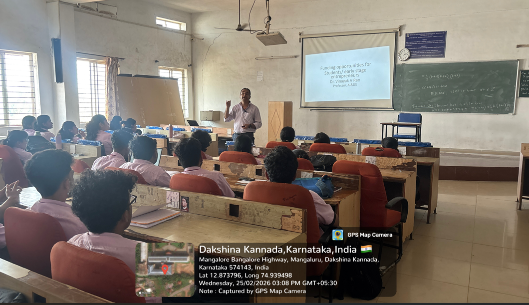 Session on Entrepreneurship and Innovation as a Career Opportunity at SIT