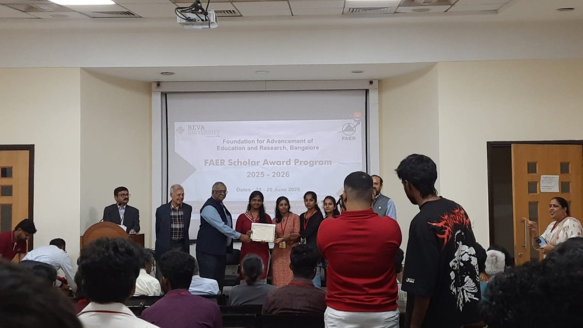 FAER Scholar Award Program 2025–2026, held at REVA University, Bangalore